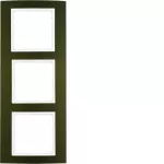 B.3 Ramka 3-krotna, alu, brązowy/biały