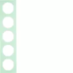 R.3 Ramka 5-krotna, szkło, biały