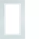 B.7 Ramka z dużym wycięciem aluminium/biały mat