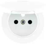 R.x Płytka czołowa do gn. z uz. i pokrywą biały