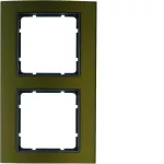 B.3 Ramka 2-krotna, alu, brązowy/antracyt