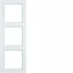 Q.1 Ramka 3-krotna, biały, aksamit