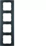 B.3 Ramka 4-krotna, alu, czarny/antracyt