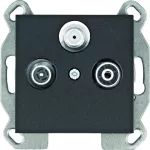 lumina Gniazdo RTV-SAT końcowe, czarny