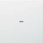 KNX e/s B.x Klawisz z soczewką do modułu przycisku 1-kr, biały, połysk