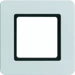 Q.7 Ramka 1-krotna do modułu podświetlenia LED, aluminium