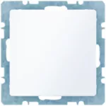 Q.1/Q.3 Zaślepka z płytką czołową, z cokołem i pazurkami, biały, aks