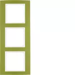 B.3 Ramka 3-krotna, alu, złoty/biały