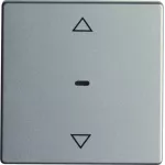 Q.1/Q.3/Q.7 KNX RF quicklink przycisk żaluzjowy, alu aksamit, lakierowany