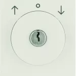 B.Kwadrat Płytka czołowa z zamkiem do łącznika żaluzjowego na klucz, krem połysk