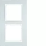 B.7 Ramka 2-krotna, alu/biały mat