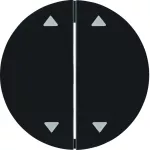 R.x Klawisze z nadr. symbolu "strzałki" do łącznika 2-klaw., czarn, połysk