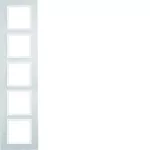 B.7 Ramka 5-krotna, alu/biały mat