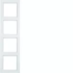 Q.3 Ramka 4-krotna, biały, aksamit