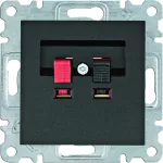 lumina Gniazdo głośnikowe, czarny