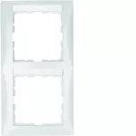 B.Kwadrat Ramka 2-krotna pionowa z polem opisowym, biały, połysk