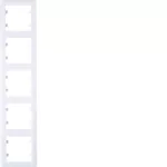 lumina soul Ramka 5-krotna pionowa, biały