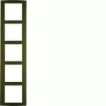 B.3 Ramka 5-krotna, alu, brązowy/biały