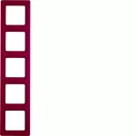 Q.1 Ramka 5-krotna, czerwony, aksamit