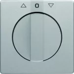 Q.x Płytka czołowa z pokrętłem do łącznika żaluzjowego obr. alu aksamitlakier