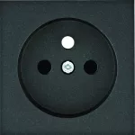 lumina Płytka czołowa do gniazda z uziemieniem, czarny