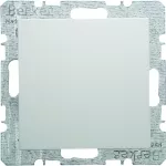 B.X/S.1 Zaślepka z płytką czołową, z cokołem i pazurkami, biały