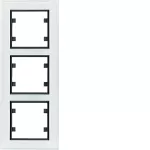 lumina passion Ramka 3-krotna pionowa, szkło białe