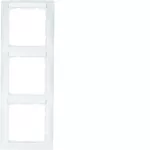 S.1 Ramka 3-krotna pionowa z polem opisowym, biały, mat
