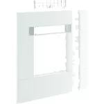 tehalit.WA Maskownica 120mm 1-krotna 55x55mm pole opisowe PC-ABS bezhalog biały