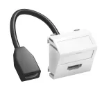 MTS-HD F RW1 Wspornik multimedia HDMI z przewodem, gniazdo-gniazdo