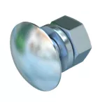 FRS 8x16 F 5.6 Śruba z łbem grzybkowym z podkładką i nakrętką