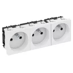 STD-F0 RW3 Gniazdo 0°, potrójne z bolcem uziemiającym