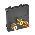 MTG-12R L SWGR1 Wsp. multimedia Audio / Video 3x gniazda z poł.lutowanym