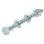 SKS 10x110 G Śruba z łbem sześciokątnym z nakrętką i podkładką