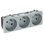 STD-F3 AL3 Gniazdo 33°, potrójne z bolcem uziemiającym