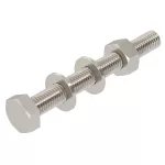 SKS 10x90 A4 Śruba z łbem sześciokątnym z nakrętką i podkładką