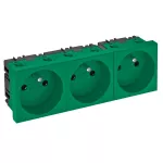 STD-F0 MZGN3 Gniazdo 0°, potrójne z bolcem uziemiającym