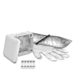 T 60 hars Puszka odgałęźna oraz listwą zaciskową