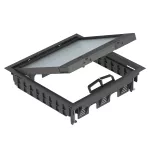 GES9-3S U 9011 Kaseta zasilająca do uniwersalnego montażu