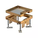 RKSN2 4 MS 25 Kaseta kwadratowa z wyjściem przewodu