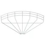 GRB 90 140 FT Łuk 90° korytka siatkowego