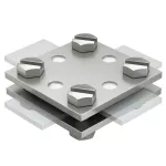 256 A-DIN 30 V4A Zacisk krzyżowy bez przekładki