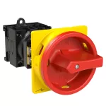 T0-2-8900/V/SVB Rozłącznik główny, 3 bieg. + N, 20 A, 90 °, montaż rozłączny, pokrętło czerwono-żółte z blokadą na kłódkę