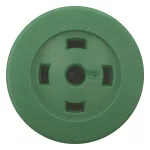 M22S-DP-G-X Przycisk grzybkowy zielony, bez opisu