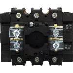 P3-63/EA/SVB/2HI11 Rozłącznik główny, 3 bieg.+2NO+2NC, 63 A, montaż natablicowy, pokrętło czerwono-żółte z blokadą na kłódkę