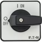 P1-32/E Przełącznik Zał.-Wył., 3 bieg., 32 A, montaż natablicowy, pokrętło czarne bez możliwości blokady