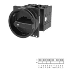 T3-3-8342/EA/SVB-SW Rozłącznik główny, 6 bieg., 32 A, funkcja awaryjnego zatrzymania , 90 °, blok. na kłódkę w pozycji Wył., montaż natablicowy, pokrętło czarne z blokadą na kłódkę