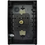 T5B-3-8342/I4/SVB Rozłącznik główny, 6 bieg., 63 A, 90 °, w obudowie IP65, pokrętło czerwono-żółte z blokadą na kłódkę