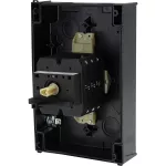 T5B-3-8342/I4/SVB Rozłącznik główny, 6 bieg., 63 A, 90 °, w obudowie IP65, pokrętło czerwono-żółte z blokadą na kłódkę