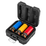 Nasadki do felg aluminiowych - zestaw 3 szt., rozmiary: 17, 19, 21 mm, CrMo